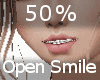 50% Open Mouth Smile