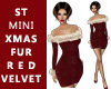 ST MINI XMAS FUR RED