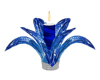 Blue Flower Candle