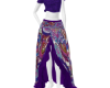 Purple Boho top&skirt
