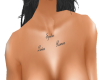 Personal upper chest tat