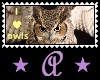 I <3 Owls long stamp