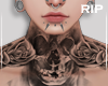 R. Neck tattoo rose