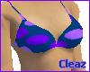 Purple Spotty Bikini Top