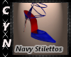 Navy Stilettos