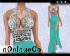 .L. Pana Teal Gown