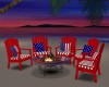 USA CHAIRS / FIREPIT