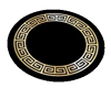 Greek Round Carpet slvr