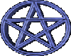 Spinning Blue Pentagram