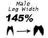 Leg Width 145%