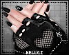 ✮ Heart Fishnet Gloves