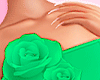 Roses dress green