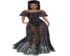 Purp Chainlnk Sheer Gown