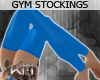 +KM+ Gym Stockings Blue