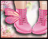 butterfly boots pink