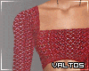 V! Red Sequin Lehenga
