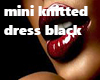 Mini Knitted Dress Black