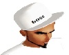WHITE FITTED HAT ..