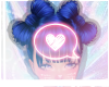 Bow Bangs Dark Blue
