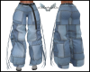 Jeans Mix Cargo Pants