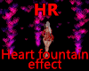 Heart fountain effect