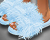 Baby Blue Fur |Slippers