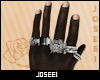 Set Rings Silver L