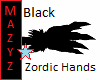 Onyx Black Zordian Hands