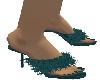 LL-Green  boudoir heels