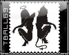angel/devil Biggie Stamp