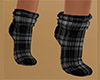 Gray Socks Plaid Short F