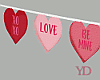 Valentines Candy Pennant