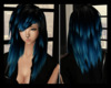 Black & Blue Emo Hair