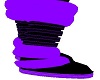 -x- purple neon boots