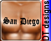 San Diego chest tattoo
