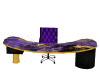 ~Y Purple Gold Desk