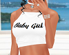 [SS] Baby Girl White Top