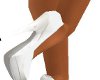 (D)White Suede Heels