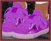 Purple Bow Sneakers