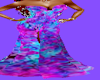 COLORFUL PRINT GOWN