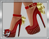 [Ly]Red/Gold Heels