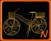~N~ Gold Bike Planter