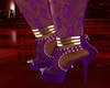 Sexy Purple  Lace Heels