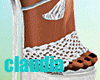 Crochet White Heels