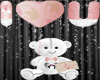 (MSC) White pink teddy