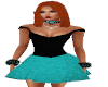 BAD Teal/Black Dress