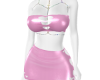 Pink heart mini dress