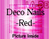 *La-De* Deco Nails-Red