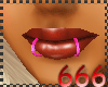 (666) pink snake ring