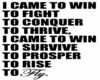 I Came To Win Poster